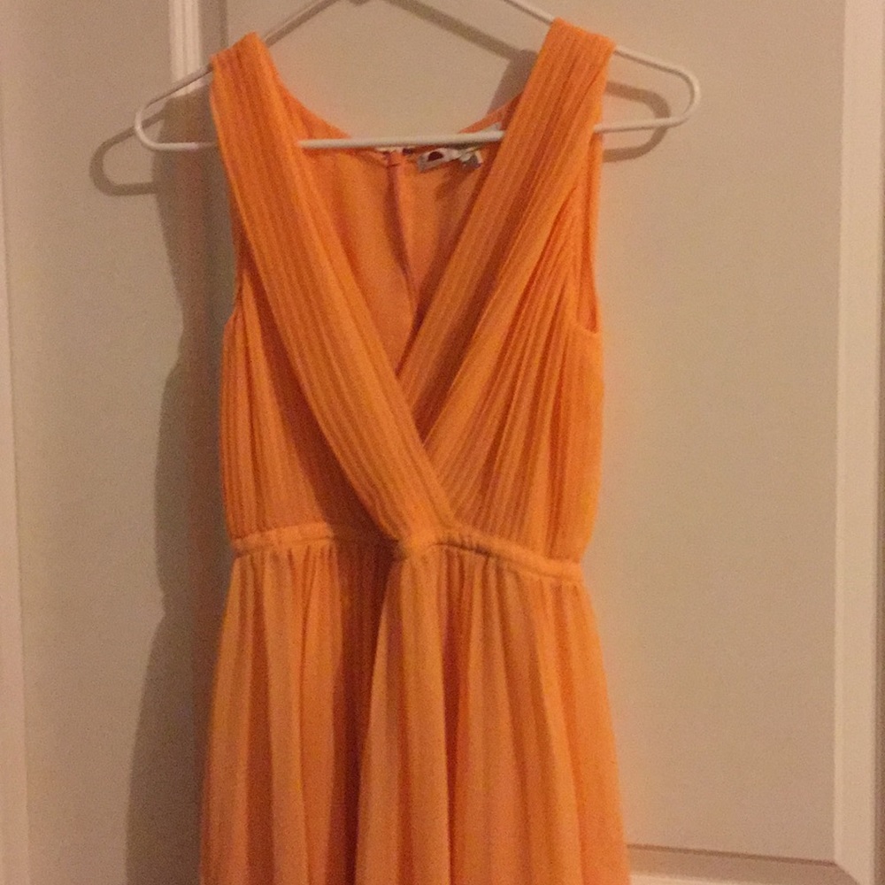 Halston Dress Size 0 orange-peach - Picture 1 of 8
